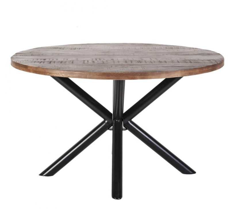 Eettafel rond met kruispoot