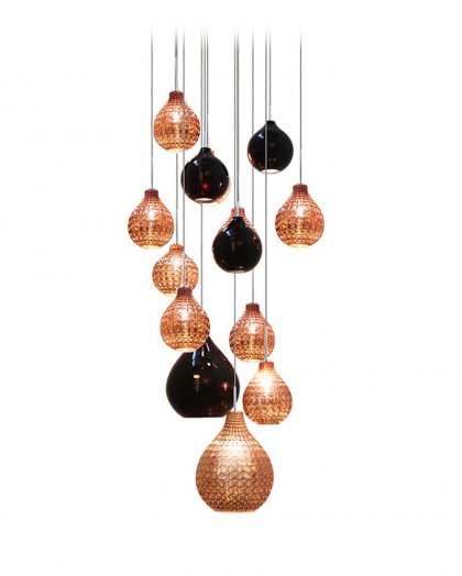 Huis Maison Bogaert Luster BALLS 14 diamand + chrome