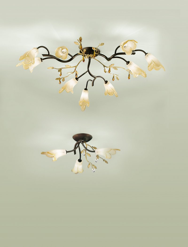 Plafonnier CAPRI 6 lampes - rond