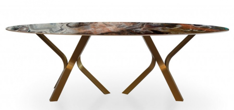 Table Dekton Kevin ovale