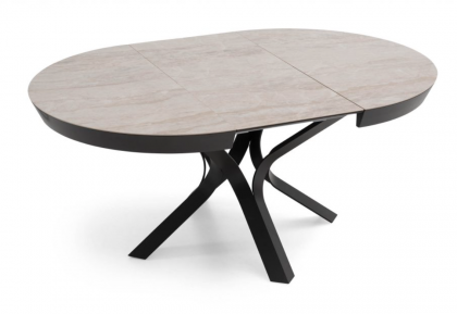 Table Dekton Kevin rond avec rallonges