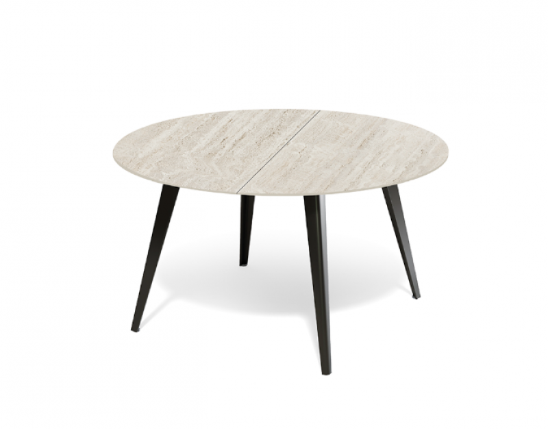 Table Dekton Malo rond avec rallonge