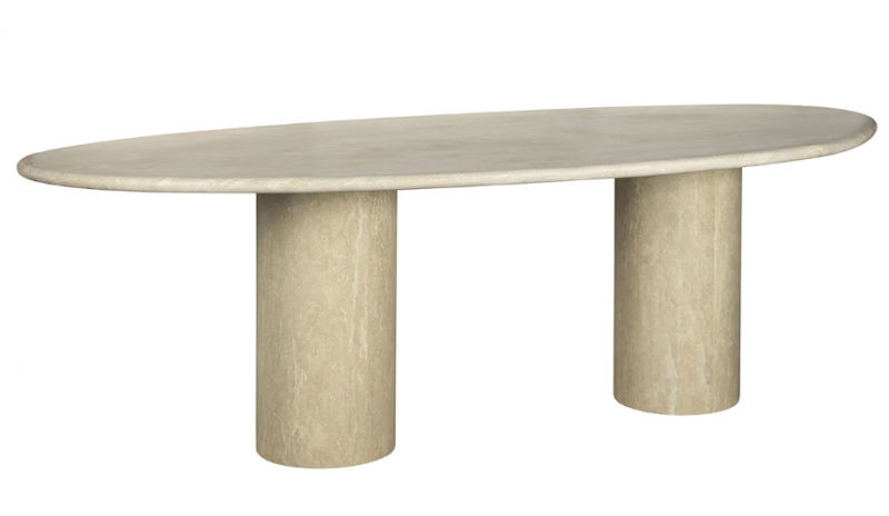 Tafel organisch beige DUBBEL