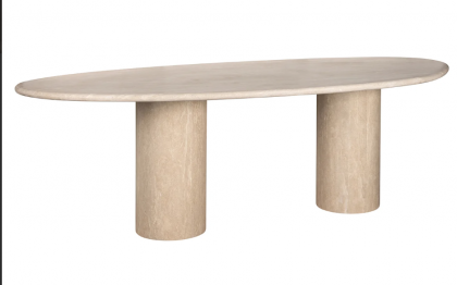 Tafel organisch beige DUBBEL